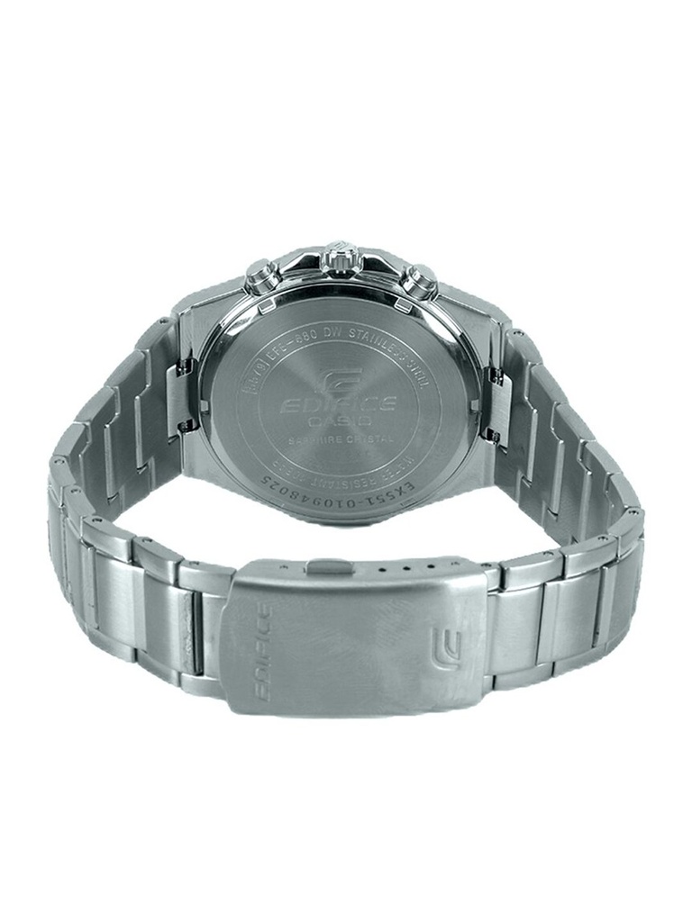 CASIO Men EDifice EFB-680D-2BVUDF Blue Analog Dial Silver Stainless Steel Band EX551