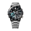 CASIO Men EDifice ECB-40DB-1ADF Black Ana-Digi Dial Silver Stainless Steel Band ED575