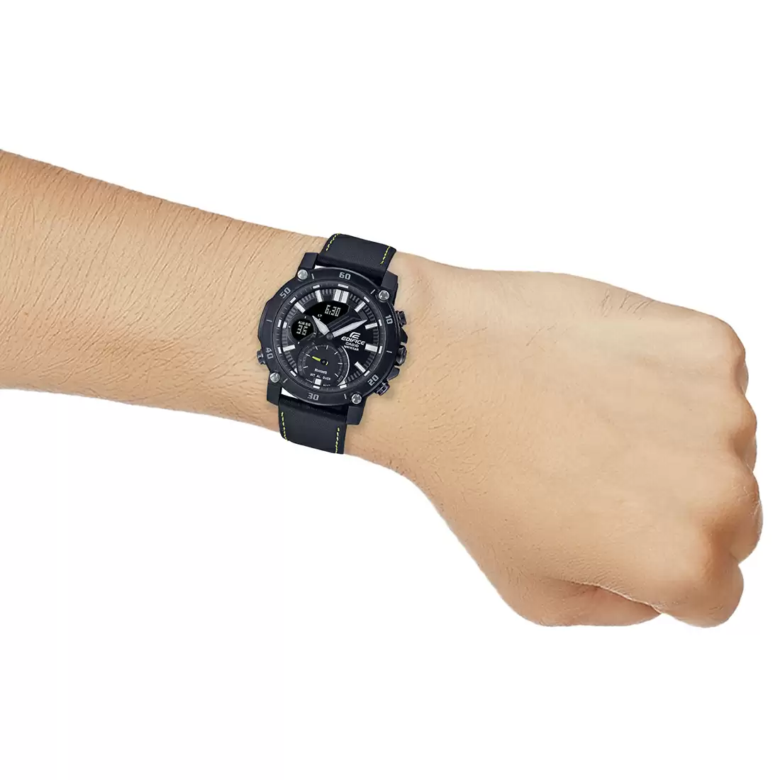 CASIO Men Black Analogue and Digital Watch EX523 ECB-20CL-1ADF