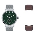 Timex Fashion Men's Green Dial Round Case Date Function Watch -TWEG20001
