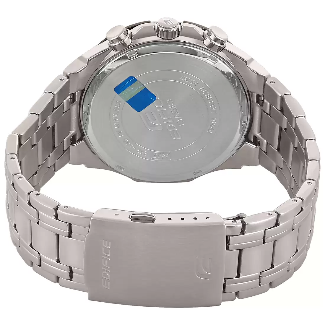 CASIO Men EDifice EFR-539D-1AVUDF Black Analog Dial Silver Stainless Steel Band EX191