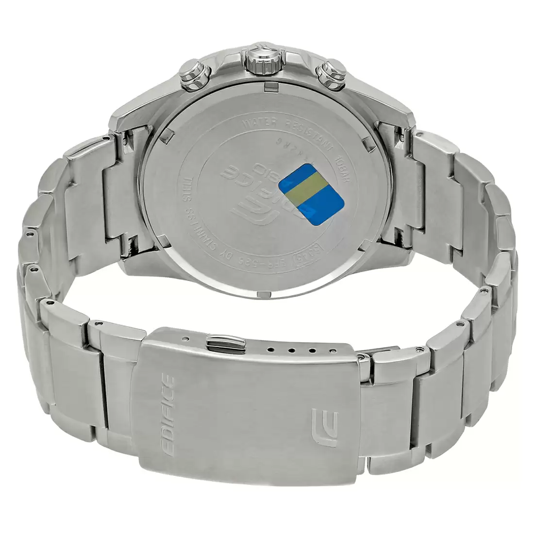 CASIO Men EDifice EFR-526D-1AVUDF Black Analog Dial Silver Stainless Steel Band EX093