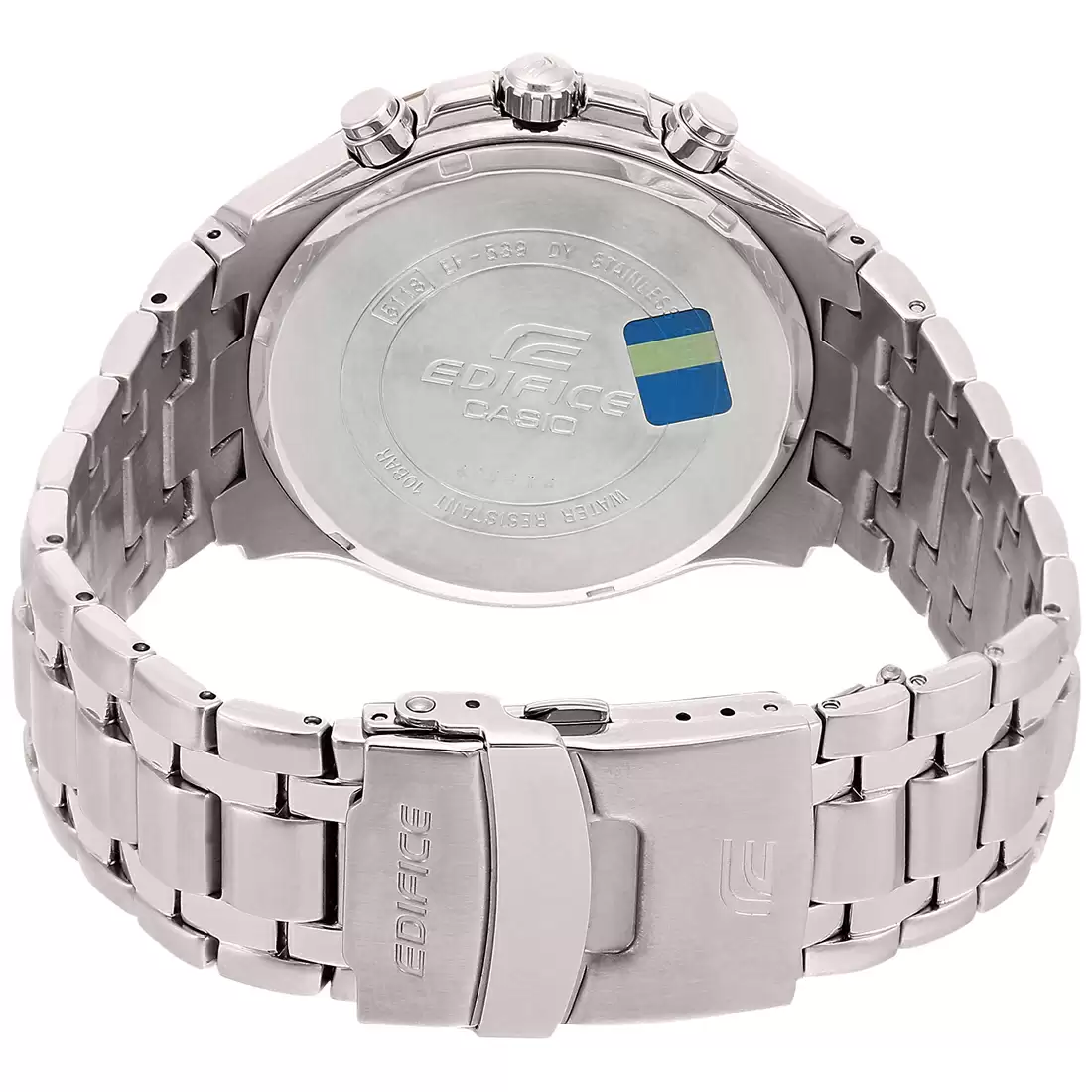CASIO Men EDifice EF-539D-1A5VUDF Black Analog Dial Silver Stainless Steel Band ED368