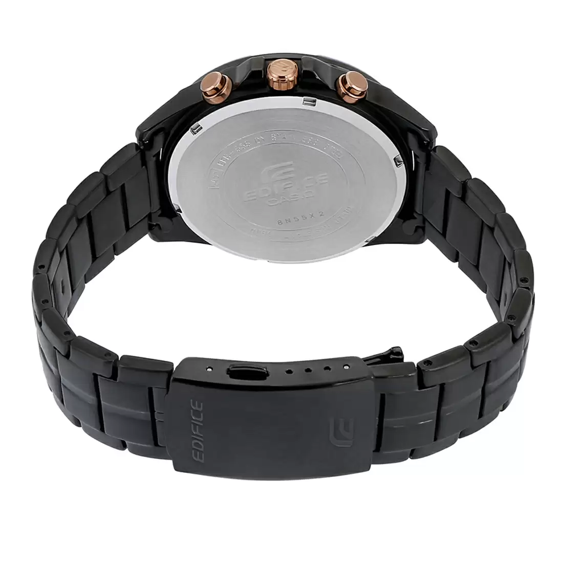 CASIO Men EDifice EFR-556DC-1AVUDF Black Analog Dial Black Stainless Steel Band EX493