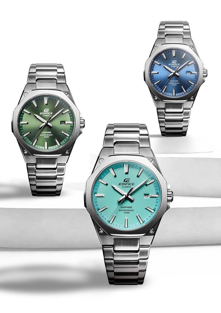 CASIO Men EDifice EFR-S108D-2AVUDF Blue Analog Dial Silver Stainless Steel Band ED602