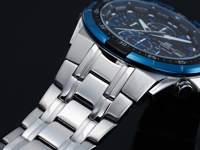 CASIO Men EDifice EFR-539D-1A2VUDF Black Analog Dial Silver Stainless Steel Band EX190