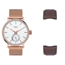 Timex Fashion Men's White Dial Round Case Date Function Watch -TWEG20002