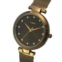 Timex Fashion Women's Brown Dial Round Case 3 Hands Function Watch -TWEL11825