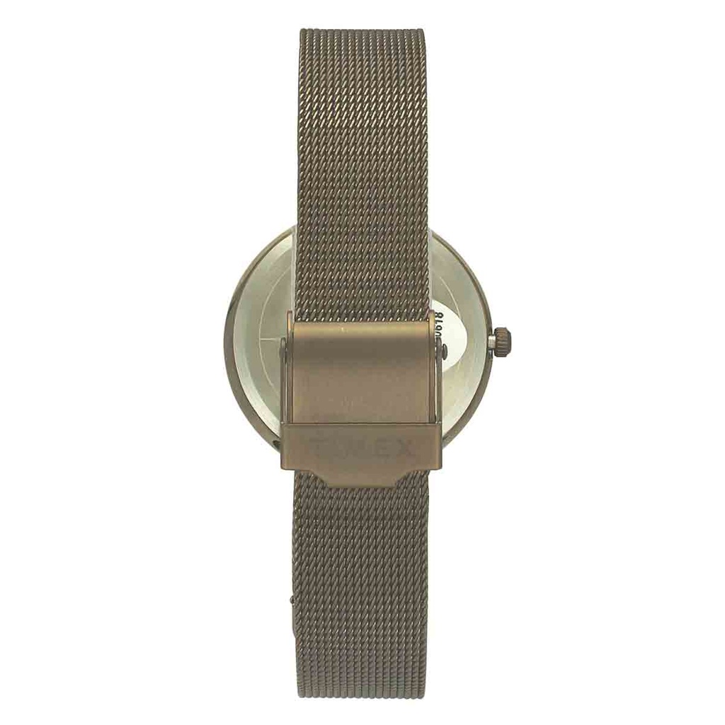 Timex Fashion Women's Brown Dial Round Case 3 Hands Function Watch -TWEL11825