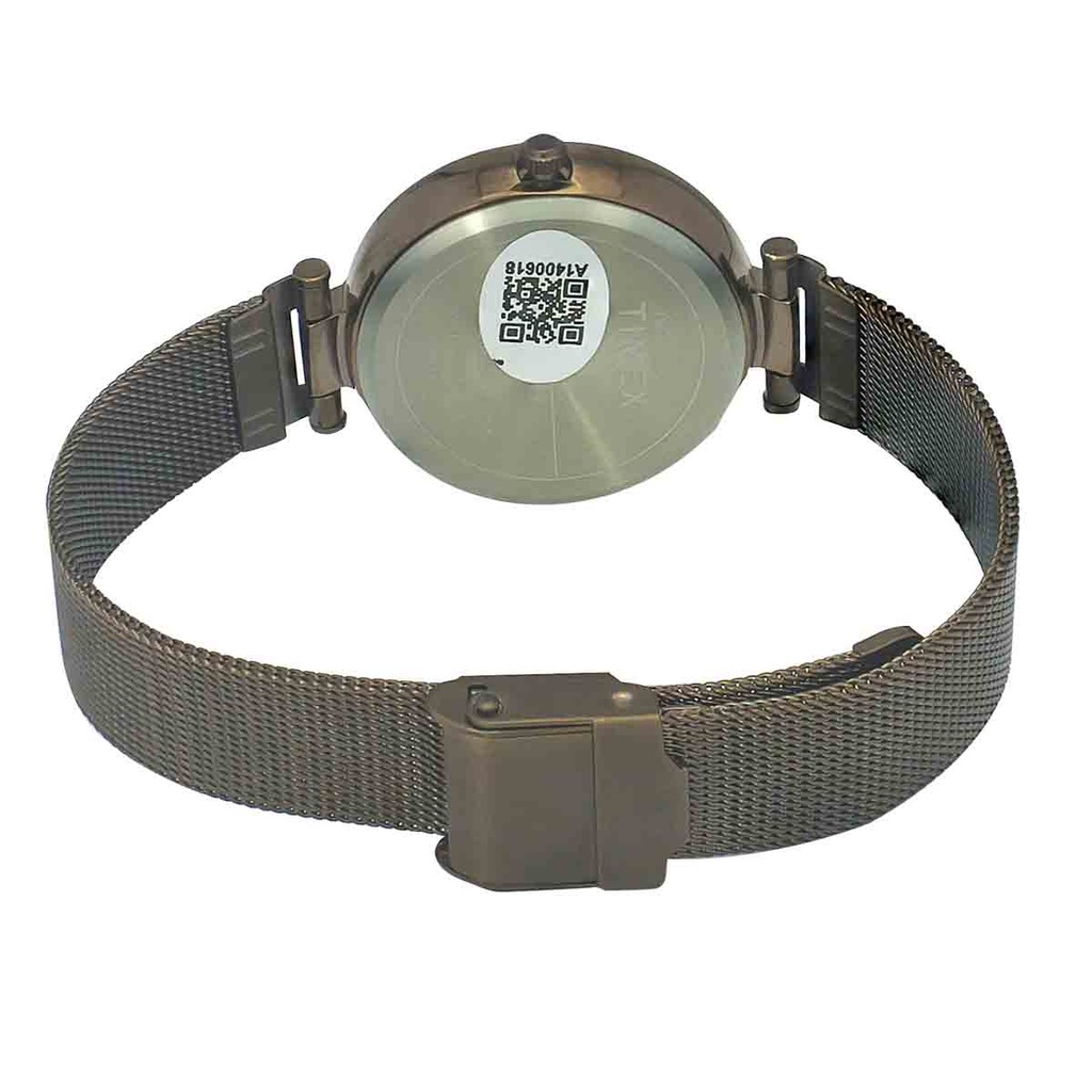 Timex Fashion Women's Brown Dial Round Case 3 Hands Function Watch -TWEL11825