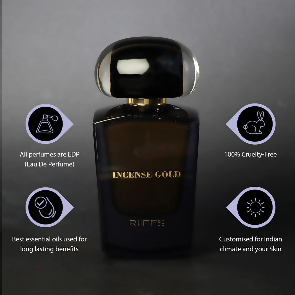 RiiFFS Incense Gold Perfume For Unisex