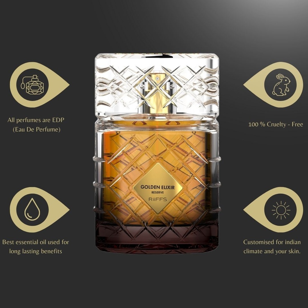 RiiFFS Golden Elixir Reserve Perfume for Unisex