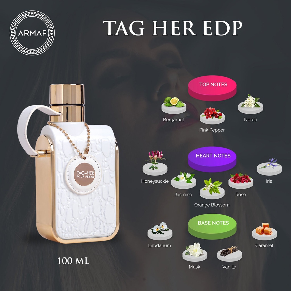 Armaf Tag Her Pour Femme Eau De Parfum 100ml – Luxurious Oriental Floral Fragrance
