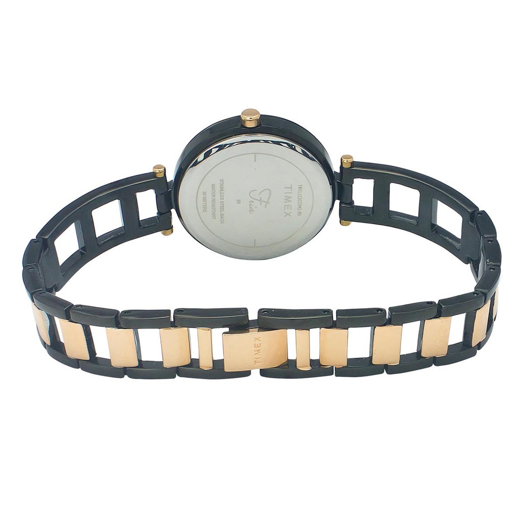 Timex Fria Women Black Round Analog Watch - TWEL15302