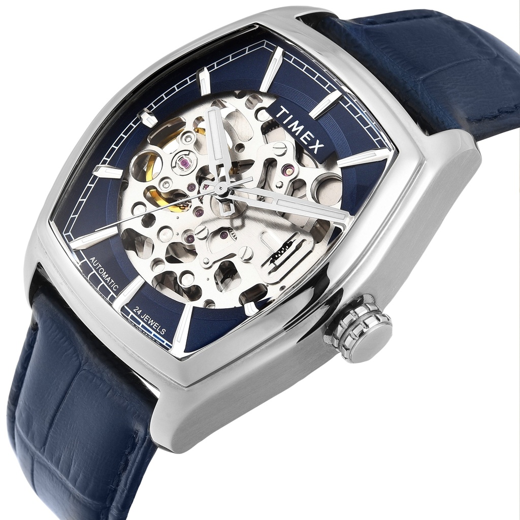 TIMEX Men Blue Rectangle Dial Analog Automatic Watch - TWEG25900