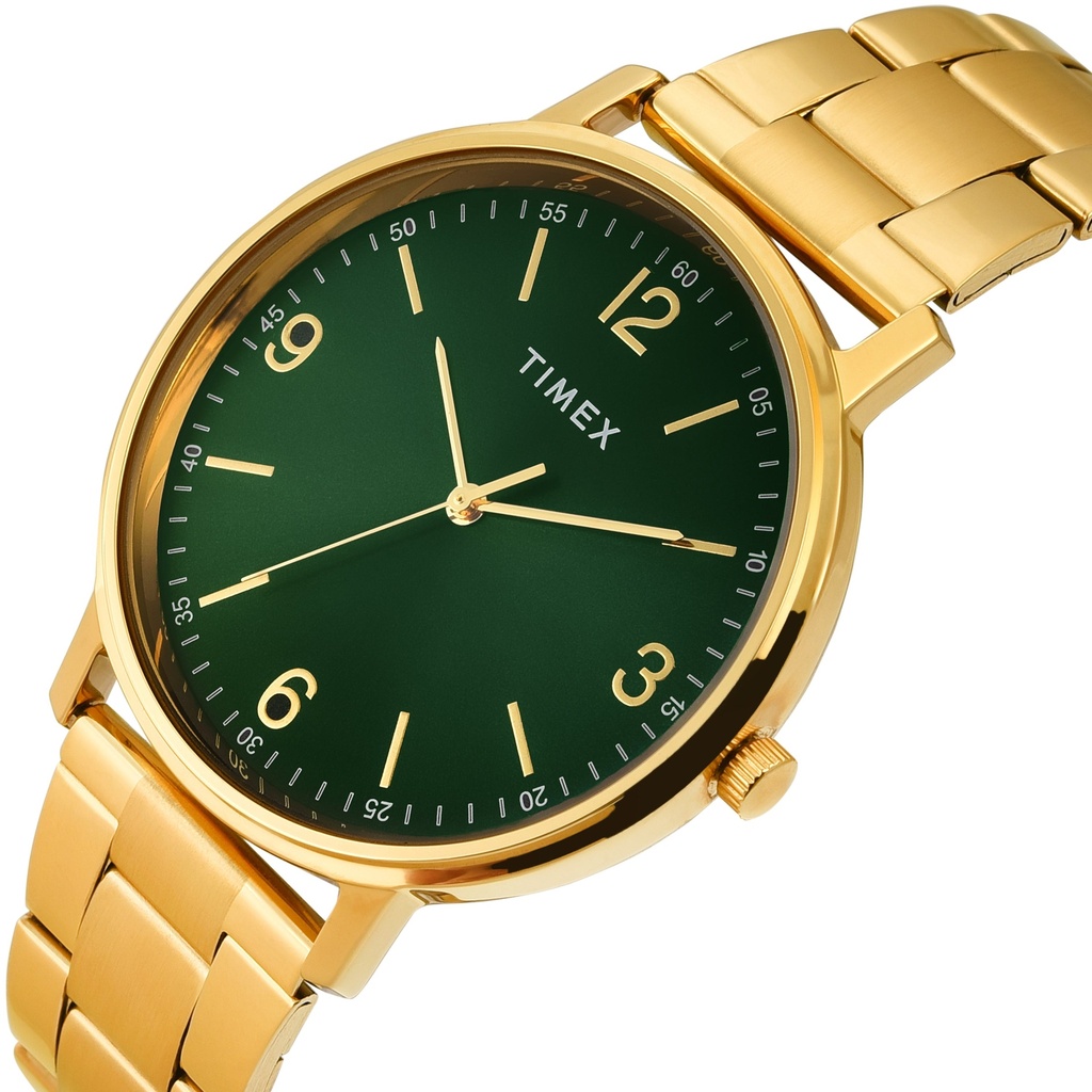 TIMEX Men Green Round Dial Analog Watch - TW0TG8027