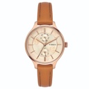 Timex Fashion Women's Rose Gold Dial Round Case Multifunction Function Watch -TWEL14803