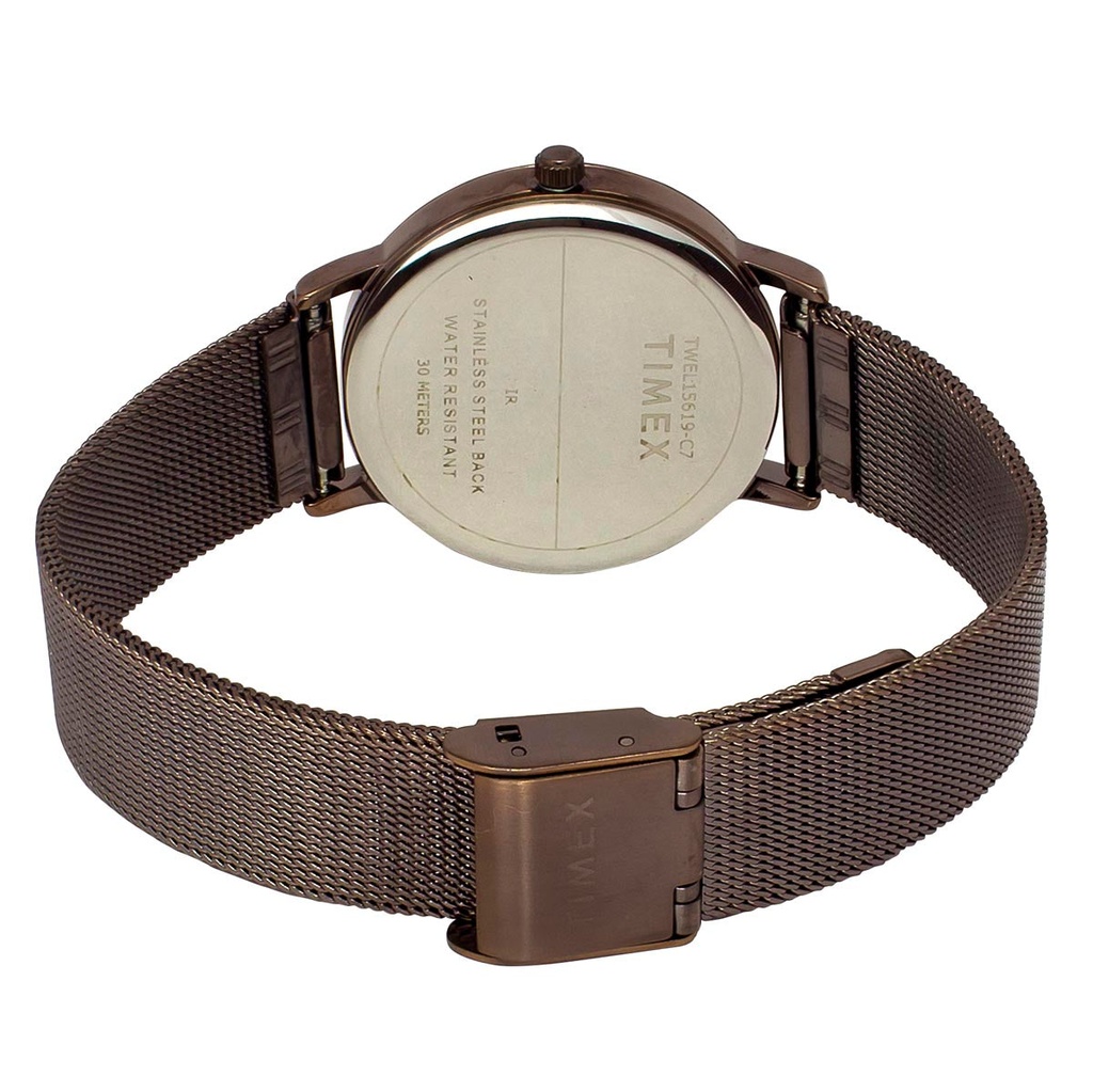 TIMEX Women Brown Round Dial Analog Watch - TWEL15619