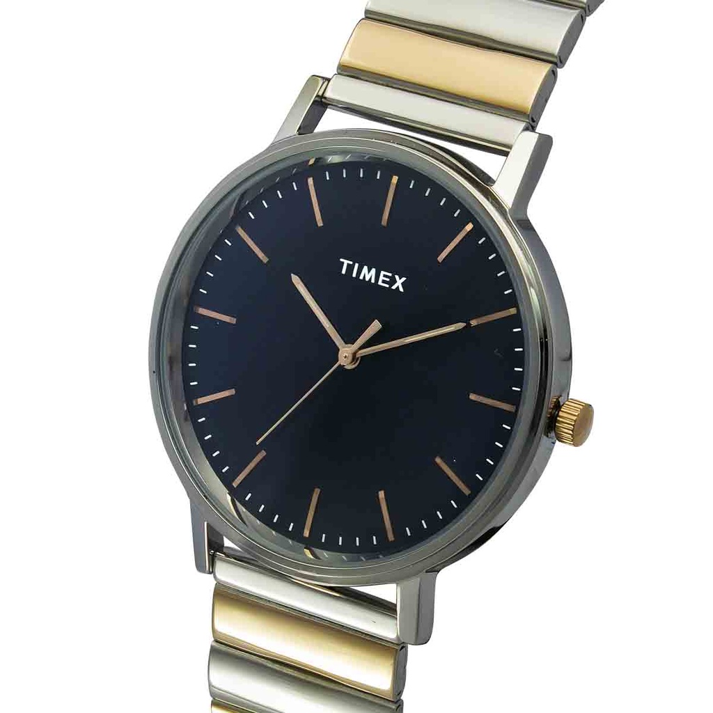 Timex Fashion Men's Blue Dial Round Case 3 Hands Function Watch -TW0TG8008