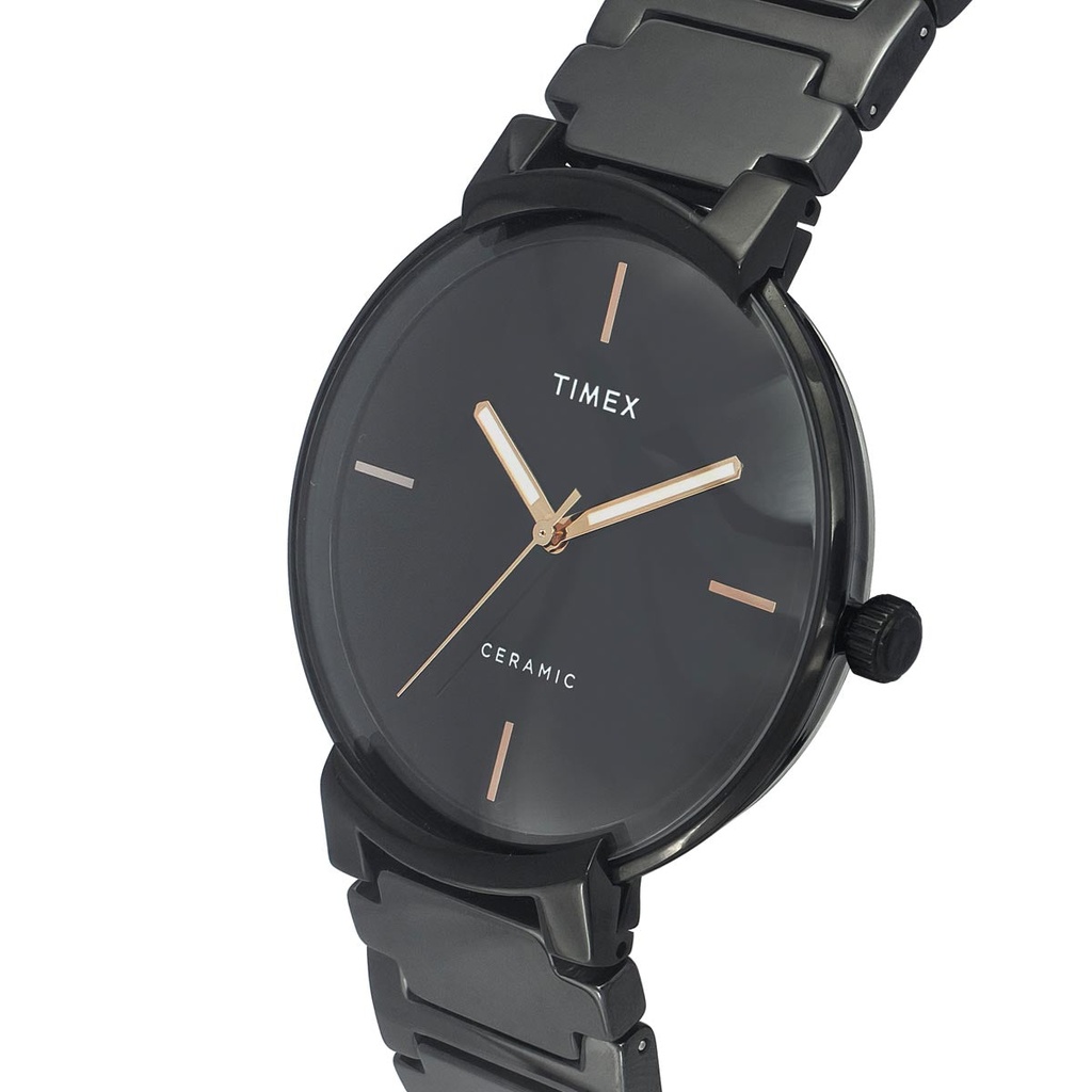 Timex Fashion Men's Black Dial Round Case 3 Hands Function Watch -TWEG21202