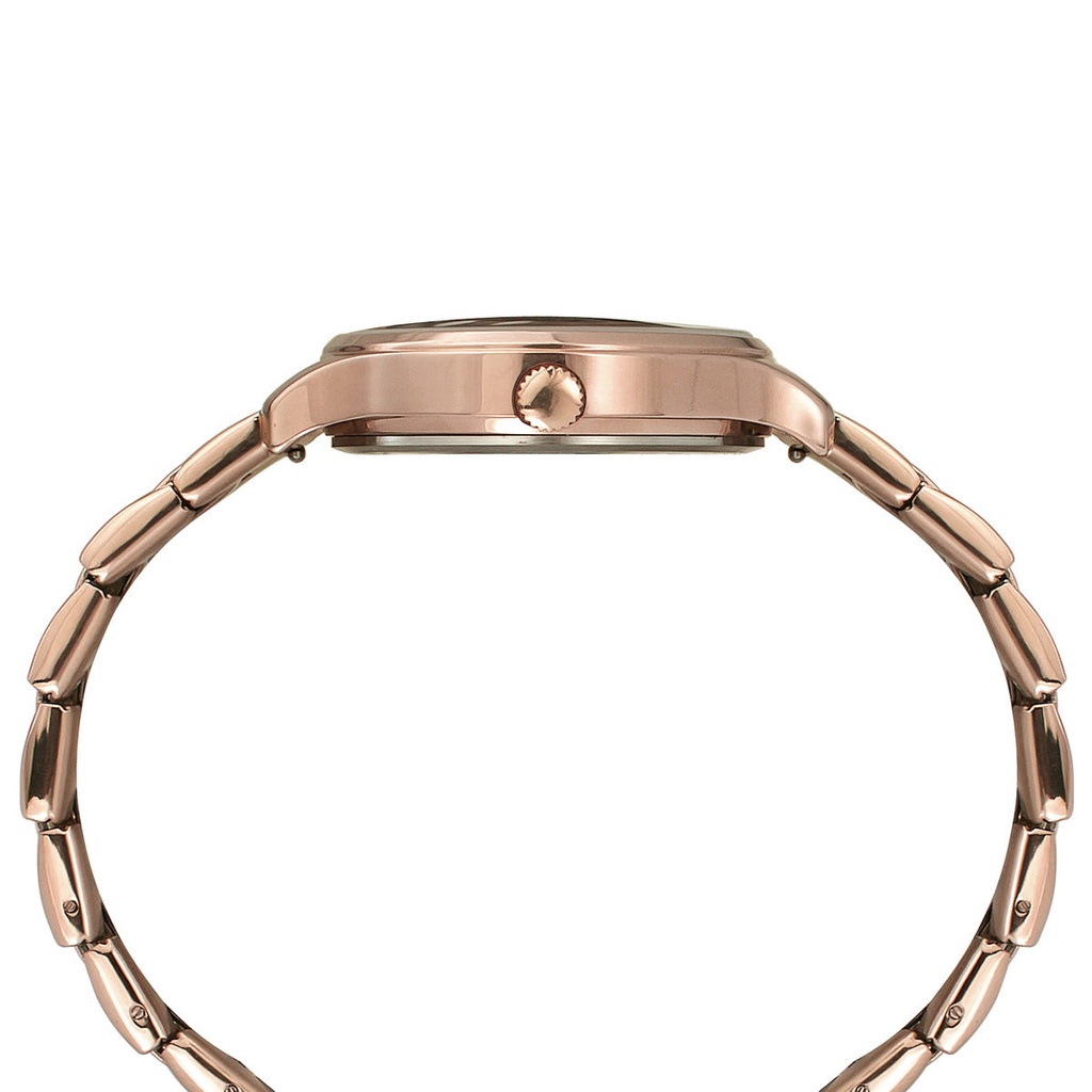 Timex Fashion Women's Rose Gold Dial Round Case Multifunction Function Watch -TWEL14814