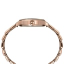 Timex Fashion Women's Rose Gold Dial Round Case Multifunction Function Watch -TWEL14814