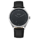 Titan Workwear Quartz Analog Black Dial Black Leather Strap Watch For Men