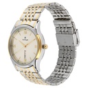 Titan Analog with Day and Date Off White Dial Stainless Steel Strap watch for Men