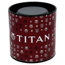 Titan Quartz Analog with Date Champagne Dial Golden Stainless Steel Strap Watch For Men
