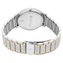 Titan Lagan White Dial Analog with Day and Date Metal Strap Watch for Men