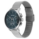 Titan Light leathers Multifunction Anthracite Dial Stainless Steel Strap Watch For Men