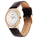 Titan Karishma Quartz Analog with Day and Date Silver Dial Leather Strap Watch For Men