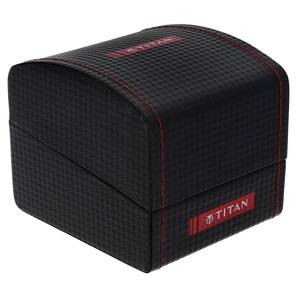 Titan Men's Urban Edge Lustrous Grey Dial Leather Watch