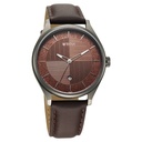 Titan Neo Economy Quartz Analog with Date Brown Dial Brown Leather Strap Watch For Men