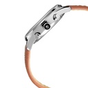 Titan Men's Metropolitan Charm: Men's Multifunctional White Watch with Leather Strap