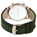 Titan Neo Splash Green Dial Quartz Analog with Date Fabric Strap watch for Men