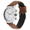 Titan Men's Metropolitan Charm: Men's Multifunctional Black Watch with Leather Strap
