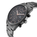 Titan Workwear Multifunction Black Round Dial Black Metal Strap Watch For Men