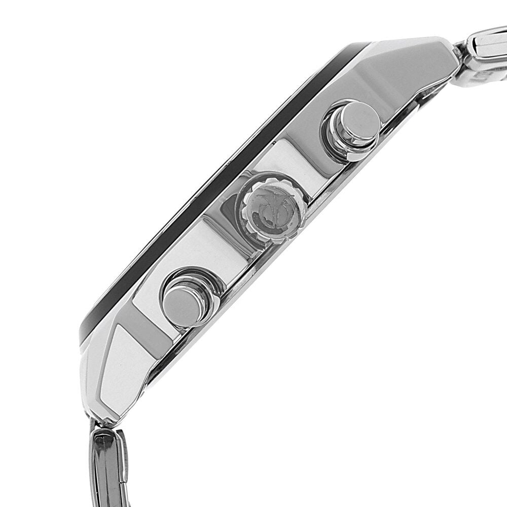 Titan Men's Metropolitan Luxe: Multifunction dark grey Dial with Two-Tone Stainless Steel Bracelet Watch