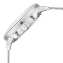 Titan Light Leathers Multifunction Silver Dial Silver Stainless Steel Strap Watch For Men