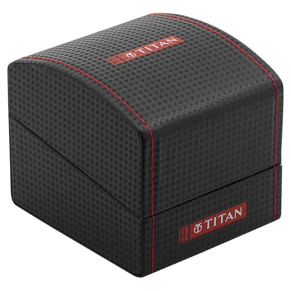 Titan Men's Metropolitan Luxe: Multifunction Silver Dial with Two-Tone Stainless Steel Bracelet Watch
