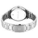 Titan Palette Of Time Quartz Analog with Date Blue Dial Stainless Steel Strap Watch For Men