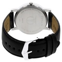 Titan Quartz Analog Silver Dial Leather Strap Watch for Men