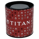 Titan Quartz Analog Silver Dial Leather Strap Watch for Men
