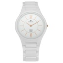 Titan Edge Ceramic Quartz in Arctic White Dial Watch for Men
