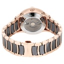 Titan Ceramic Fusion Automatic Black Dial Rose Gold Dual-Toned Stainless Steel Bracelet Watch for Men