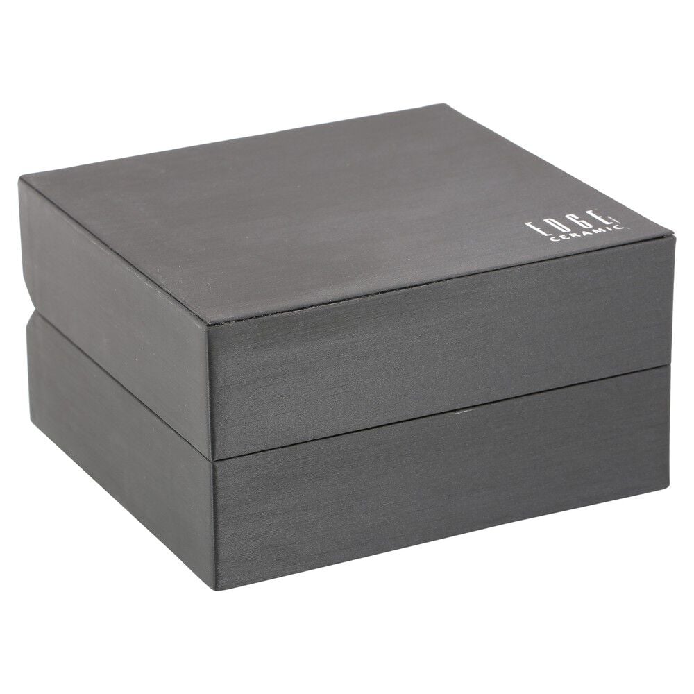 Titan Edge Ceramic Quartz in Midnight Gold with Black Dial Watch for Men