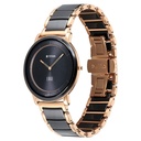 Titan Edge Fusion Quartz Analog Black Dial Black Steel & Ceramic Strap Watch for Men
