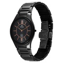 Titan Edge Ceramic Quartz in Rich Black Dial Watch for Men