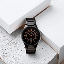 Titan Edge Ceramic Quartz in Rich Black Dial Watch for Men